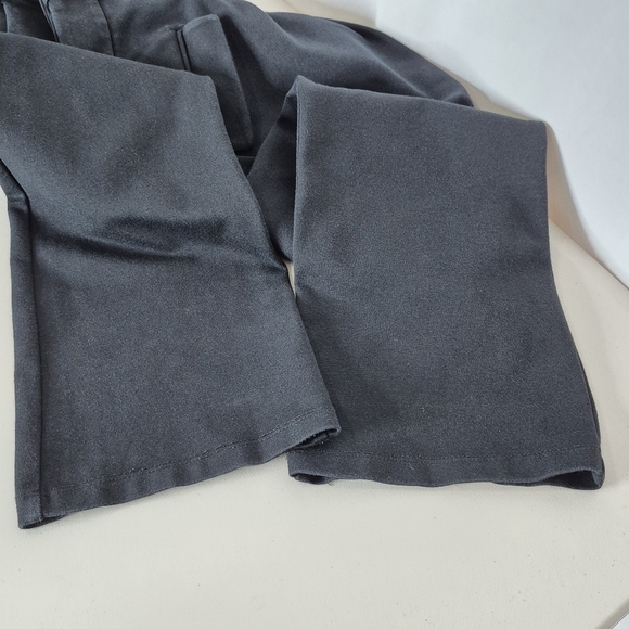 Theory Womens Black Stretch Cotton Straight Leg Trouser Pant w/ Pockets- Size 10 - Picture 11 of 16